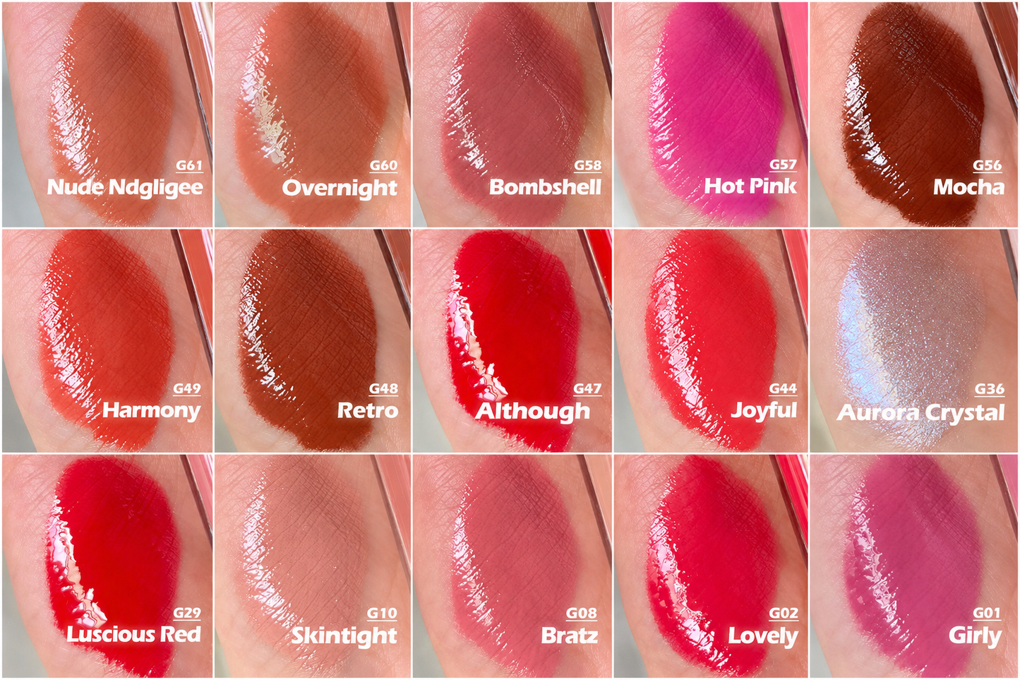 Gloss à Lèvres Hyper Pigmenté – Longue Tenue & Effet Lèvres Pulpeuses