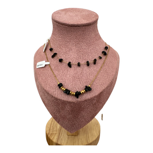 Collier spinelle noire